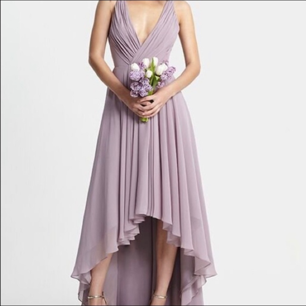 Lavender Monique Lhuillier Bridesmaid Dress